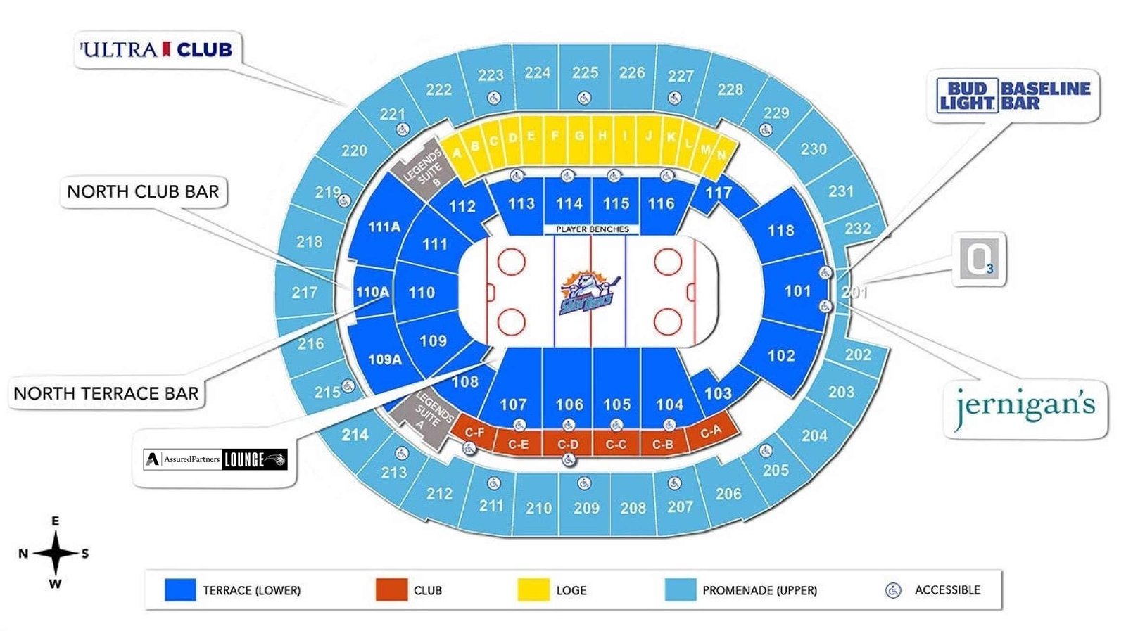 Seating Map with Seat Number and Rows
